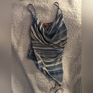 Envy blue, white and cream size S